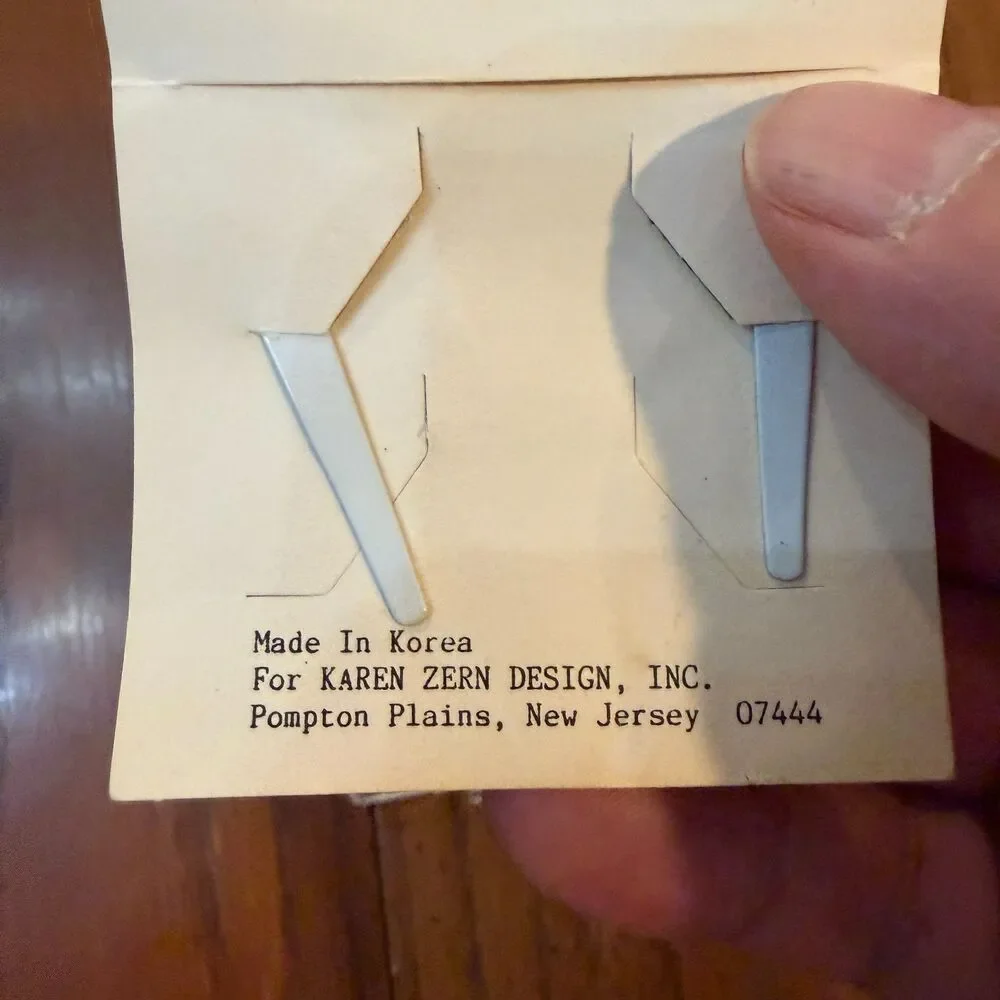 Vintage Karen Zern Clown Hair Barrettes Pair NOS Made Korea Jamesway 1980s